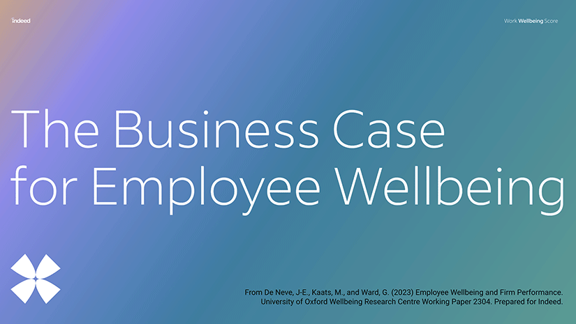 New Report: The Business Case for Employee Wellbeing article